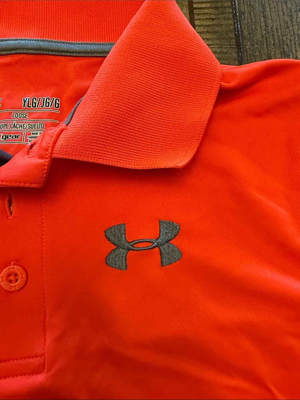 Under Armour Boys' Bright Orange Polo Shirt